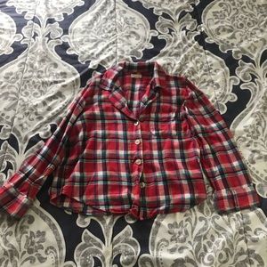 Flannel casual top